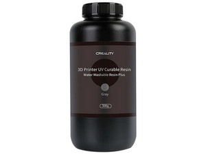 Resina para impresora 3D Creality Lavable Plus de 500g, Color Gris.