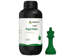 Resina Creality Halot Rigid de 1Kg, Mayor Resistencia, Color Verde.