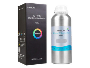 Resina Creality LCD Rígida Bajo Olor de 0.5kg, Color Gris.