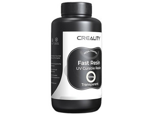 Resina Creality Fast UV de 1Kg, Secado Rápido, Color Negro.