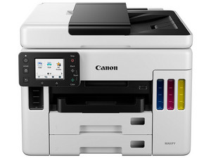 Multifuncional a color Canon Maxify GX7110 (6880C004AA) 4 en 1 con Sistema de Tanques de Tinta, Impresora, Copiadora, Escáner y Fax, Resolución Máxima de Impresión de 600 x 1200 dpi, Wi-Fi, Ethernet, USB.