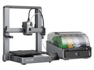 Impresora 3D Creality HI Combo, Multi Color, Nivelación Automática, Calentamiento Rápido, Área de Impresión de 206mm x 260mm x 300mm. Color Negro.