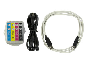 Multifuncional Epson Stylus TX110 Impresora, Copiadora y Escáner,  Resolución hasta 5760 x 1440 dpi. Incluye un cartucho negro extra GRATIS!