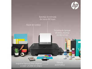 Impresora HP Ink Tank 115 de inyección de tinta a color, Resolución hasta  4800 x 1200 dpi.