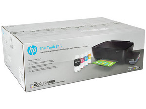 Suplemento Condición previa de Multifuncional HP hogar a color de inyección de tinta Ink Tank 315,  Impresora, Copiadora, Escáner, Sistema de Tanques de Tinta, USB.