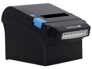 Impresora Térmica para Punto de Venta TechZone TZBE400 de 80mm con detector de billetes falsos, Ethernet, USB, Serial.