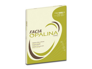 Papel Opalina Copamex Tamaño Carta, paquete de 100 hojas. Color Marfil.