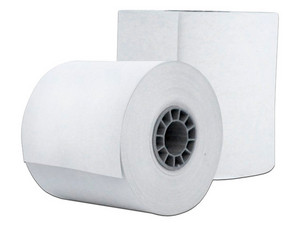 Rollo de papel térmico GHIA PTG57N de 57 x 60 mm, Reacción Negro, 10 piezas, Para impresoras de 58mm.