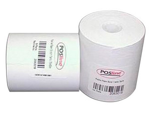 Rollo de Papel de Autocopia POSline RP3C de 76x70mm, 3 tantos (Blanco/Amarillo/Rosa), Caja con 50 rollos.
