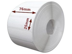 Rollo de etiquetas POSline con 1775 etiquetas térmicas de 3" x 1" Rectangular, 50 m.