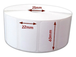 Rollo de etiquetas POSline con 1990 etiquetas térmicas de 40 x 22 Rectangular, 150 m.
