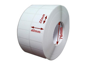 Rollo de etiquetas POSline con 11940 etiquetas térmicas de 40 x 22 mm, 150 m.