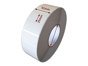 Rollo de Etiquetas Rectangular TT con 5330 Etiquetas, 150m.