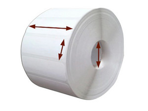 Rollo de Etiquetas Rectangular TT con 1775 Etiquetas, 50m.