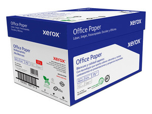 Caja de Papel Bond Xerox Color Blanco Tamaño Carta C/5000 Hojas, 75GR/M2, Blancura 97%