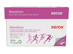 Papel Xerox Marathon Bond, Carta, 99% Blancura, Caja con 5000 Hojas.