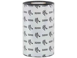 Cinta Zebra Ribbon 03200BK11045 con Cera/Resina ZipShip 3200, 1 Rollo.