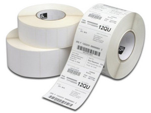 Rollo de etiquetas Zebra Polypro 3000T de 2" x 1", 1720 etiquetas.