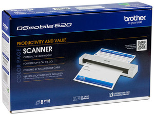Escáner Portátil Brother DSmobile 620, hasta 600 dpi.