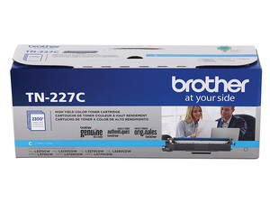 Cartucho de Tóner Brother Cyan, Alto Rendimiento, Modelo: TN-227C.