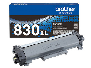 Cartucho de Toner Brother TN830XL, Hasta 3,000 Páginas, Color Negro.
