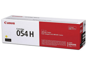 Cartucho tóner Canon Cartridge 054H Amarillo, Modelo: 3025C001AA.