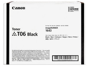 Cartucho de tóner Canon T06, Negro, Modelo: 3526C001AA.