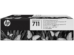 Cabezal de impresión HP 711 Negro y Tricolor, Modelo: C1Q10A.
