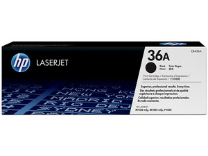 Cartucho de tóner HP 36A Negro Laserjet Original (CB436A).