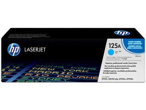 Cartucho de tóner HP 125A Cian Laserjet Original (CB541A).