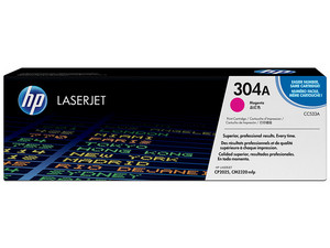 Cartucho de tóner HP 304A Magenta Laserjet Original (CC533A).