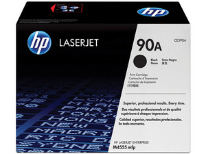 Tóner para impresora HP 90A Negro Laserjet Original (CE390A).