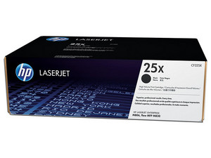 Cartucho de tóner HP 25X Negro Alto rendimiento Laserjet Original (CF325X).