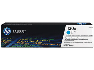 Cartucho de tóner HP 130A Cian Laserjet Original (CF351A).