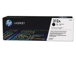Cartucho de tóner HP 312A Negro Laserjet Original (CF380A).