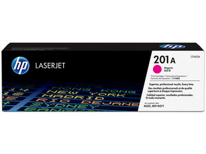 Tóner para impresora HP 201A Magenta Laserjet Original (CF403A).