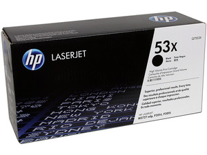 Cartucho de tóner HP 53X Negro Alto rendimiento Laserjet Original (Q7553X).