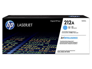 Cartucho de tóner Original HP LaserJet 212A, Cian (W2121A).