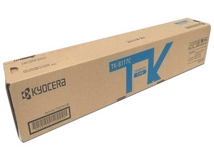 Cartucho de Tóner Kyocera, Color Cian, TK-8117C.