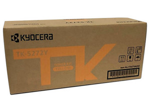 Cartucho de tóner Kyocera, Color Amarillo, Modelo: TK-5272Y.