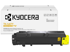 Tóner Kyocera TK-5417y Amarillo, Modelo: 1T02Z7AUS0.