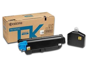 Cartucho de tóner Kyocera Cian, Modelo: TK-5272C.