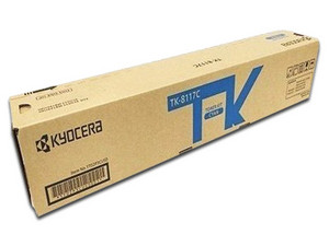 Cartucho de Tóner Kyocera Cian, Modelo: TK-8117C.