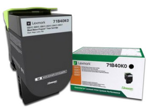 Cartucho de tóner Lexmark, Negro, Modelo: 71B40K0