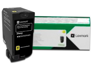Cartucho de tóner Lexmark programa de retorno Amarillo, Modelo: 71C80Y0.