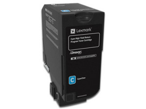 Cartucho de Tóner Lexmark Alto Rendimiento Cian, Modelo: 74C4HC0
