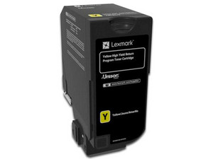 Cartucho de Tóner Lexmark Alto Rendimiento Amarillo, Modelo: 74C4HY0