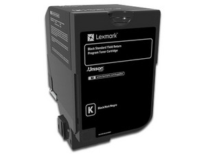 Cartucho de tóner Lexmark, Negro, Modelo: 74C4SK0