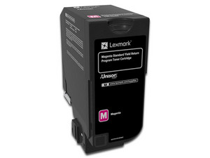 Cartucho de tóner Lexmark, Magenta, Modelo: 74C4SM0