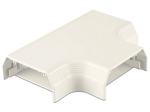 Accesorio en "T" para Canaleta T70, Material PVC Rígido, Color Blanco.